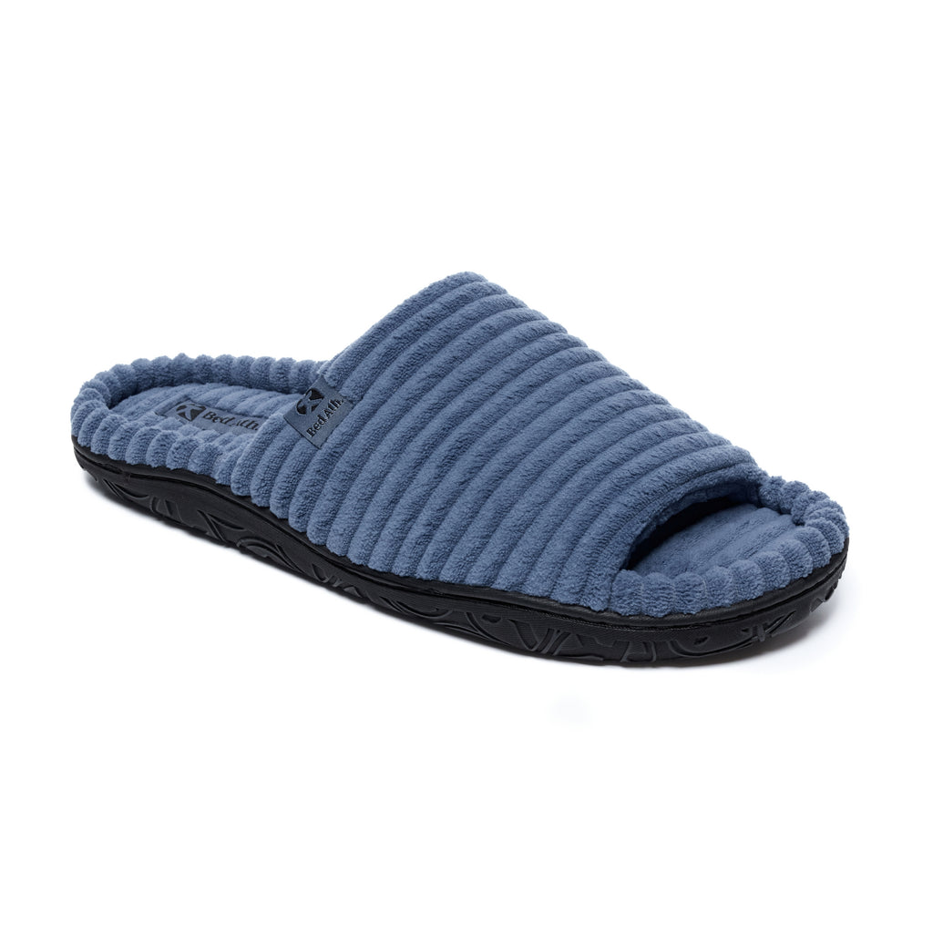 Andy - Jumbo Cord Slipper Slider - Denim