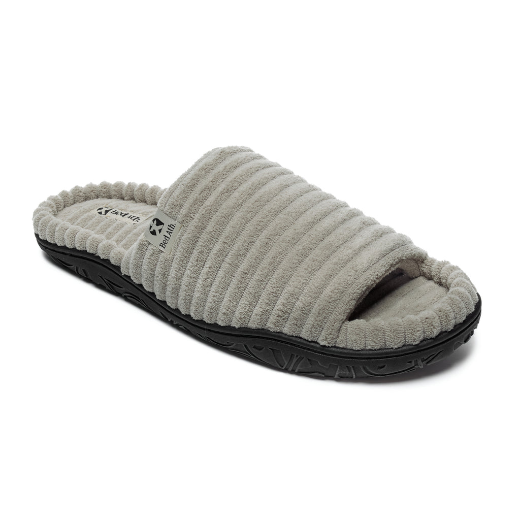 Andy - Jumbo Cord Slipper Slider - Stone