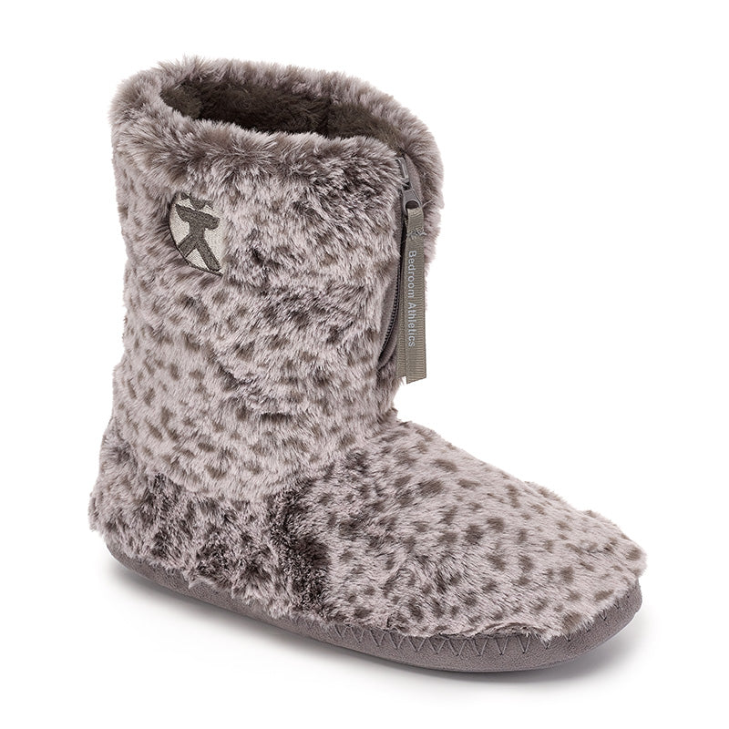 Grey animal print boots online