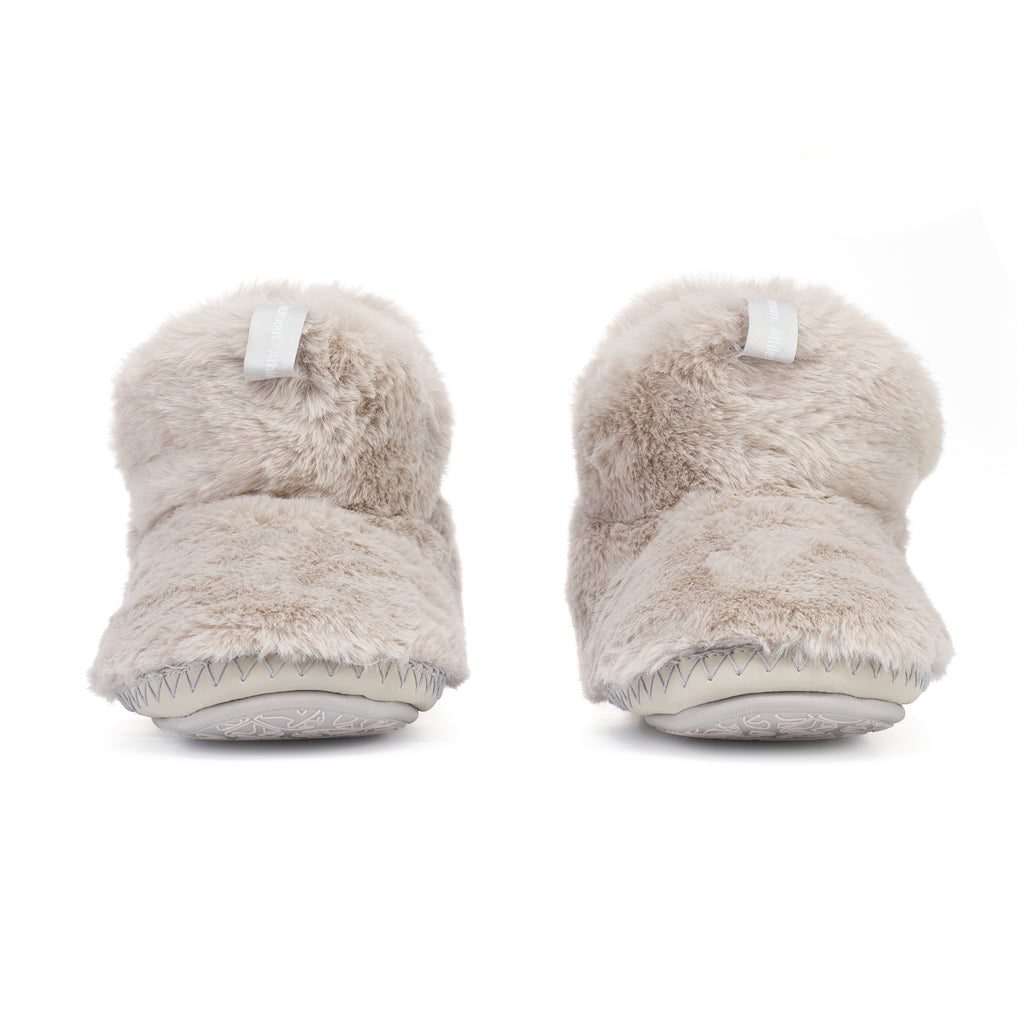 Harriet 100 Recycled Faux Fur Slipper Boot Trace Grey Bedroom Athletics