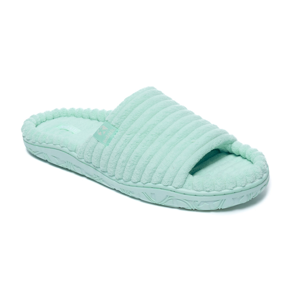 Judy - Jumbo Cord Slipper Slider - Seafoam