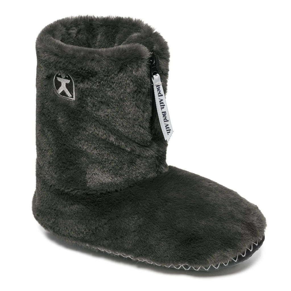 Marilyn - Classic Faux Fur Slipper Boot - Charcoal