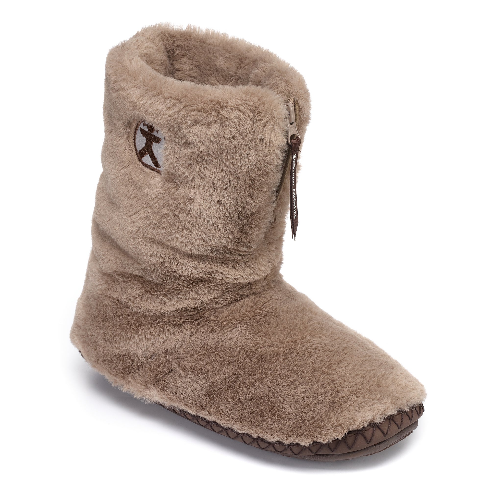 Monroe Classic Faux Fur Slipper Boot Taupe Deep Taupe